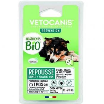 VITALVETO pipeta de Insectos Bio Medio Perro controlada edencert –  – Juego de 2