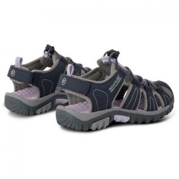 Regatta Kids' Westshore Lightweight Trekking Sandals Navy Lilac Frost Size UK 4