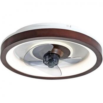 Ventilador de Techo Simun Sulion Tipo Plafón Marrón Ø48 Cm