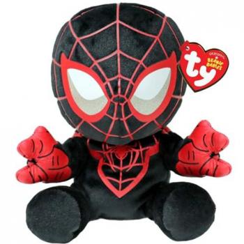 Peluche TY Beanie Babies Marvel Spiderman Negro Miles Morales 15 cm