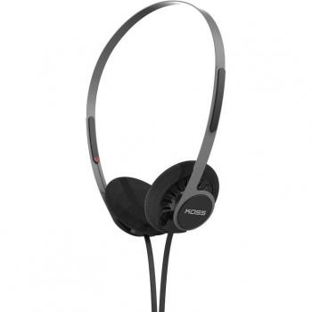 Koss KPH40 Ultra-Light On-Ear Headphones with Detachable Cord System (Stealth Black)