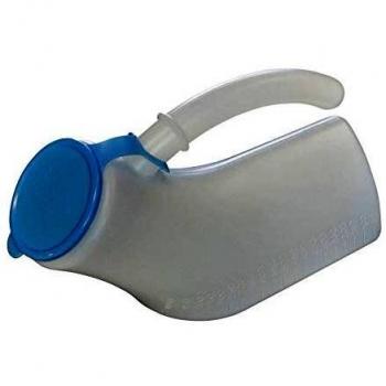 Muñeca de Urinal Hombre con Cubierta Ergonómica y Graduación 1000 ml para Personas Alitadas, Viajes y Festivales