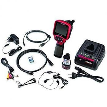Cámara de Inspección Digital Micro CA-350X RIDGID, Pantalla 3.5, Resolución 320x240, Diámetro de Cámara 17mm, Longitud de Cable 900mm, LED Integrado