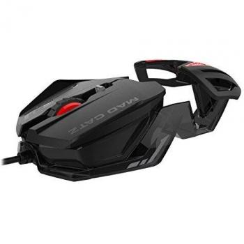 Mad Catz R.A.T.1+ Wired Optical USB LED RGB Gaming Mouse with 6 Programmable Buttons, Customizable - Black