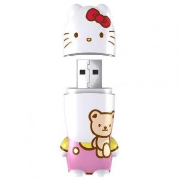 Mimoco 8GB Hello Kitty Teddy Bear 8GB USB 2.0 Tipo A Rosa, Color blanco unidad flash USB - Memoria USB