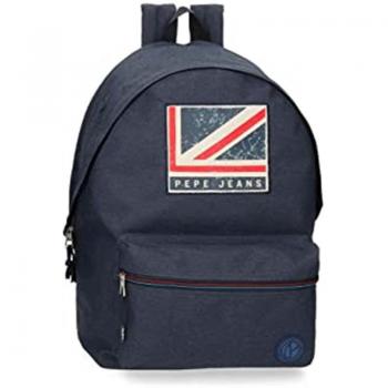 Mochila Pepe Jeans Aidan escolar con diseño adaptable, portaordenador y doble compartimento