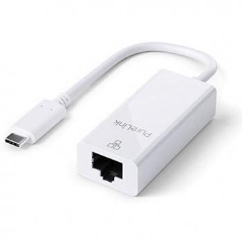 PureLink IS260 Tarjeta y Adaptador de Interfaz USB-C a RJ45 1G Blanco