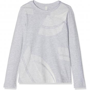 Esprit Kids Long Sleeve tee-Shirt, Camisa Manga Larga Niñas, Plateado