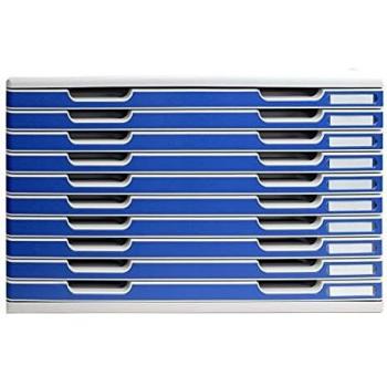 Exacompta A3+ - Modulo con 10 cajones, color azul