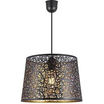 Colgante Grasse Negro-Oro 1 X 60w E-27