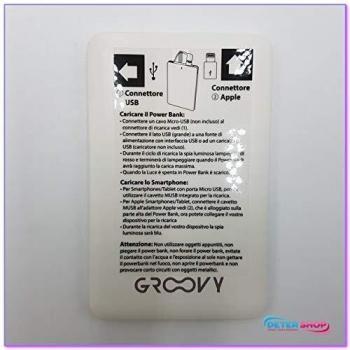 BATERIA EXTERNA BLANCA GROOVY 2600MA