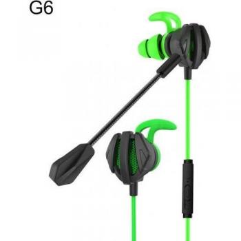 Auriculares con cable estéreo de alta potencia y micrófono, unidad dual para teléfono móvil