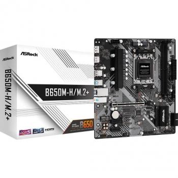 ASRock B650M-H/M.2+ AMD B650 Socket AM5 Micro ATX 2x DDR5 HDMI DisplayPort Gigabit LAN PCIe4.0 2x M.2