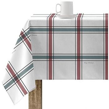 Mantel Navidad XL 180x300 cm 100% algodón resinado antimanchas (tacto no plastificado) modelo Elegant Christmas 4 - Mantel Elegante Made By BL BELUM - No traspasan líquidos, hecho en España