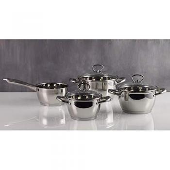 Bergner Bateria 7pc acero inoxidable, inducción, colección Michelle
