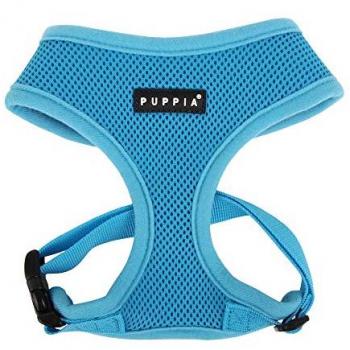 Arnés Ergonómico Ajustable para Perros Puppia Soft Azul Cielo