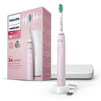 Philips Sonic Electric Toothbrush 3100 Series HX3673/11, Sugar Rose