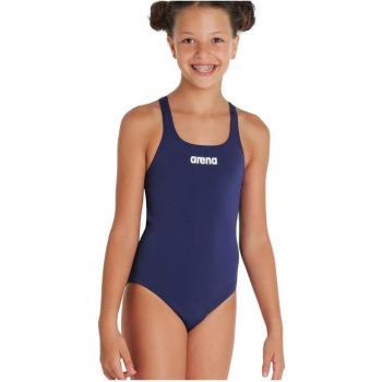 Arena Girls Team Swim Pro Traje de baño sólido Azul marino/blanco 29