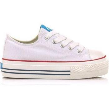 Mustang Kids Zapatillas Bigger Kid Blanco con Cierre de Cordones y Puntera Redonda