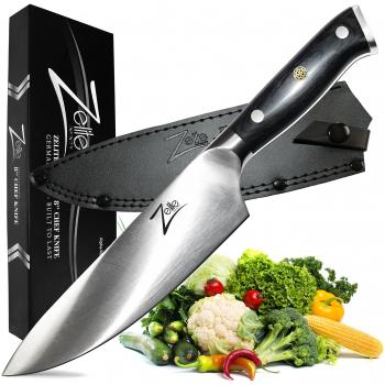Cuchillo de Chef Alemán de 8 Zelite Infinity Alpha-Royal en Acero Inoxidable 56 HCR