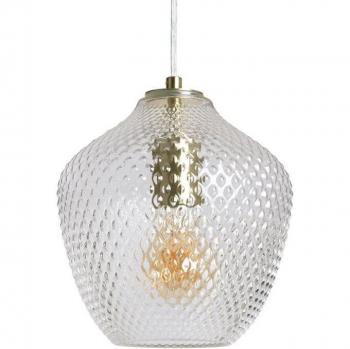 Lámpara Colgante Metal y Cristal Stiklu