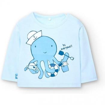 Camiseta de bebé niño de mangas largas con dibujo frontal - BCI