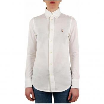 Ralph Lauren Men's White Shirt with Multicoloured Pique Logo - White - L