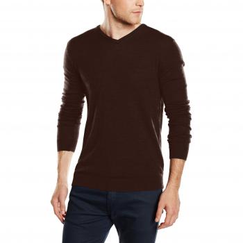 SELECTED HOMME Shdtower Merino V-Neck Noos, Suéter para Hombre, Rojo