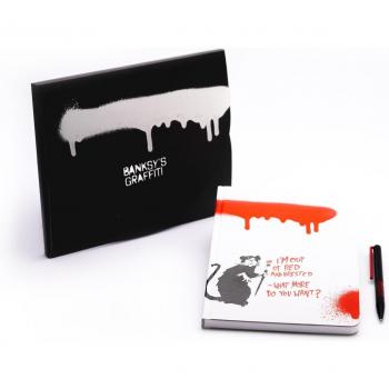 Bloc de notas Banksy+Grafeex rojo