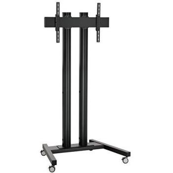 TD1584 1651 cm 65 Soporte de suelo con ruedas para pantalla plana Negro