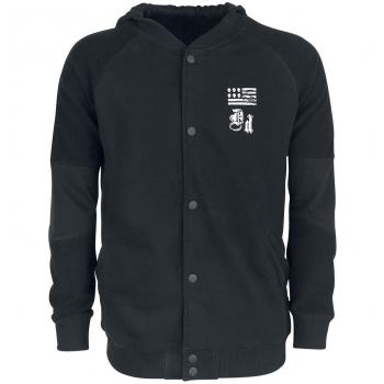 Doomsday Rockin Skull Sudadera capucha con cremallera Negro S
