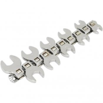 Kit de herramientas llave de boca SEALEY S0866, incluye llaves de diferentes tamaños, fabricadas en acero al cromo vanadio, acabado pulido para mayor resistencia a la corrosión y durabilidad, diseño ergonómico para un
