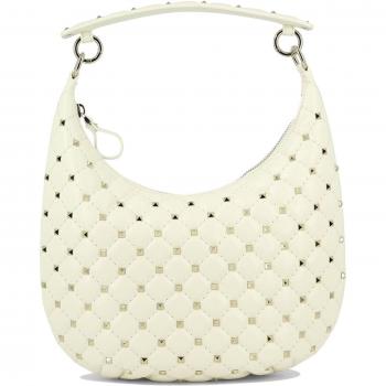 Valentino Garavani Women's Rockstud Spike Small Shoulder Bag in Beige - 3W2B0M32WAS098