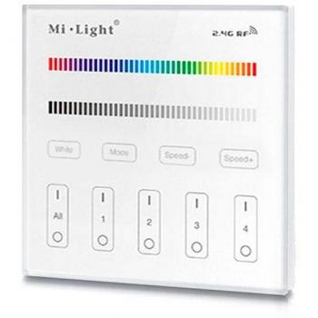 LEDBOX Mando 4 zonas RGB/RGBW táctil empotrable T3