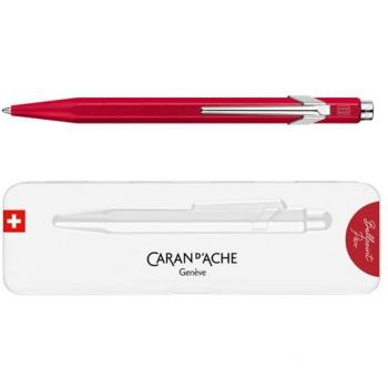 Bolígrafo retráctil Caran d'Ache 849 Colormat rojo
