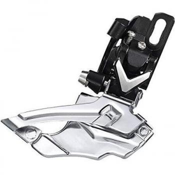 Microshift XCD F14 – Desviador Delantero, Color Plateado/Negro