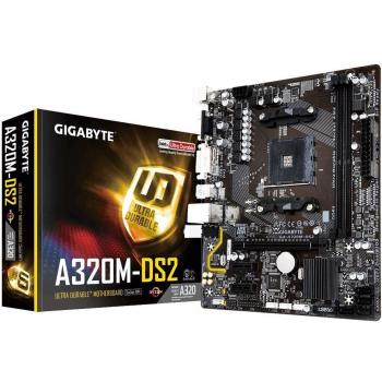 Gigabyte ga-a320 m-ds2 AM4 320 M DS2 ryzen DDR4 USB 3.1 Micro ATX Placa Base – Negro