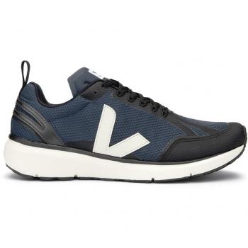 Veja Condor 2 Alveomesh Men's Running Sneakers - Black/Marine Blue