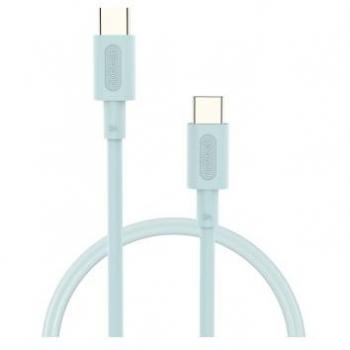 Nubbeh Borealis Cable USB-C a USB-C de Silicona Líquida 1.5m 3A 60W Turquesa