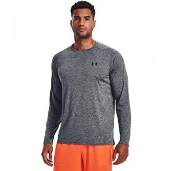 Under Armour Tech 2.0 Men's Long Sleeve Training Shirt - Pitch Gray/Black - Size M