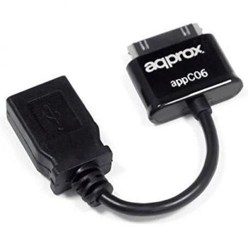 Approx APPC06 - Adaptador USB a 30 Pines, Negro
