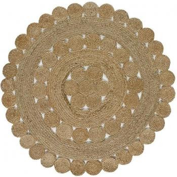 Alfombra handmade Dotty 205 Natural