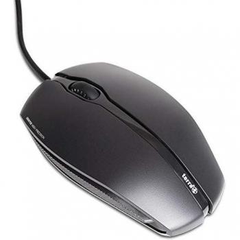Ratón Óptico Fino TERRA 1000 USB Cableado Negro Ambidextro