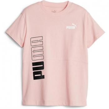 Camiseta Niñ@ Puma Power Colorblock Rosa