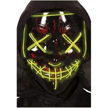 FIESTAS GUIRCA Mascara Negra con LUZ PVC