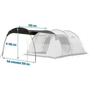 Ferrino Canopy FOR PROXES 3/4 Accesorios para Tiendas de Campaña Acampada Y Senderismo, Adultos Unisex, Negro