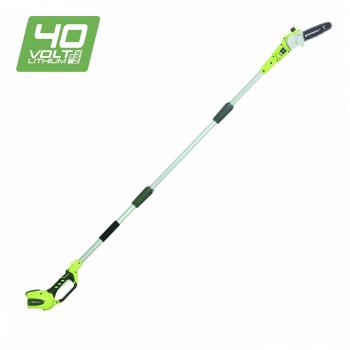 Sierra de pértiga Greenworks 40V sin batería 20 cm, telescópica y inalámbrica