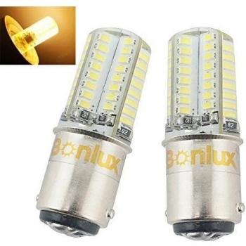 Bonlux 1157 BA15D LED 12 V luz del coche 3 Watts de silicona recubierto automático coche conducido bombilla 10 - 18 V 3014SMD Tail señal de vuelta del coche de la lámpara
