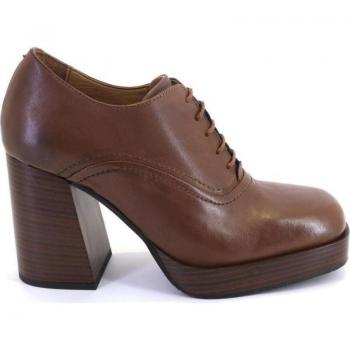 Zapatos con cordones de mujer VIRUS 29948 de cuero PIEL con tacón 622