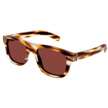 Gucci Brown Havana Sunglasses GG1509S 003, Multicolor Male, Size: 54 MM